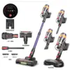 Purple standard mopping brush and mite removal brush