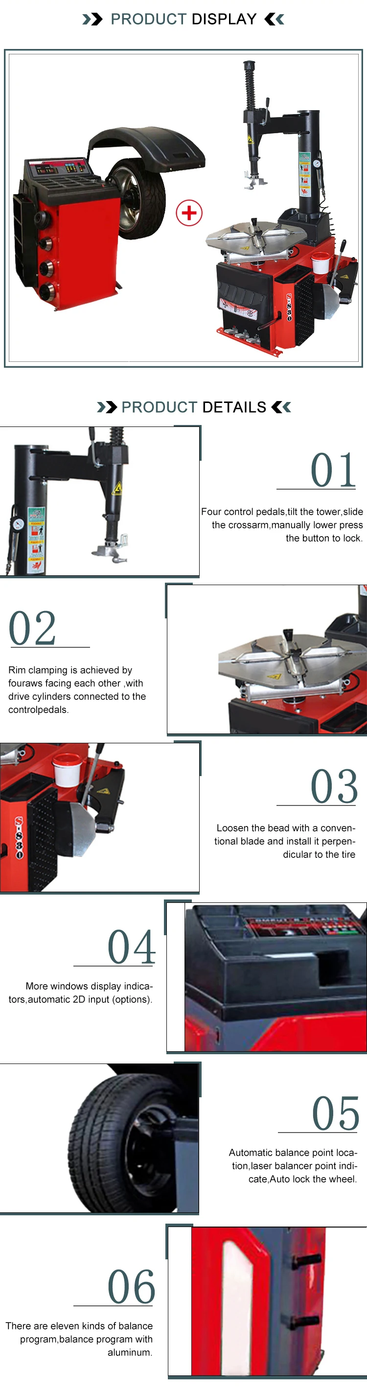 Factory Price high quality Tire Changer and Wheel Balancer Combo for sale manufacture