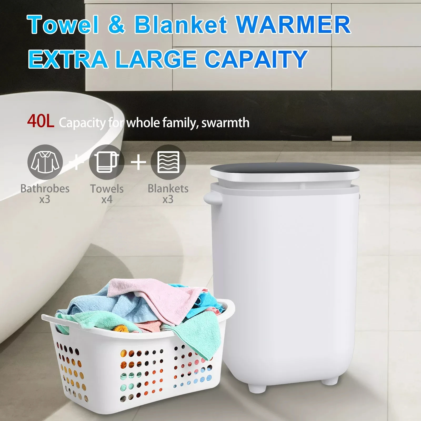 2022 Original Patent Design 40 L Large Electric Smart Bucket Style