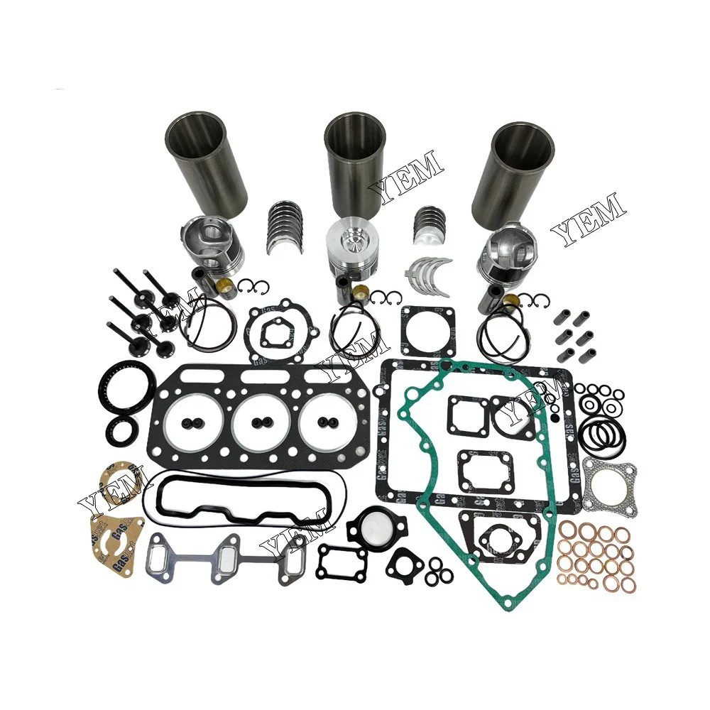 Overhaul Kit With Valves Fit for Yanmar 3T75HA Engine