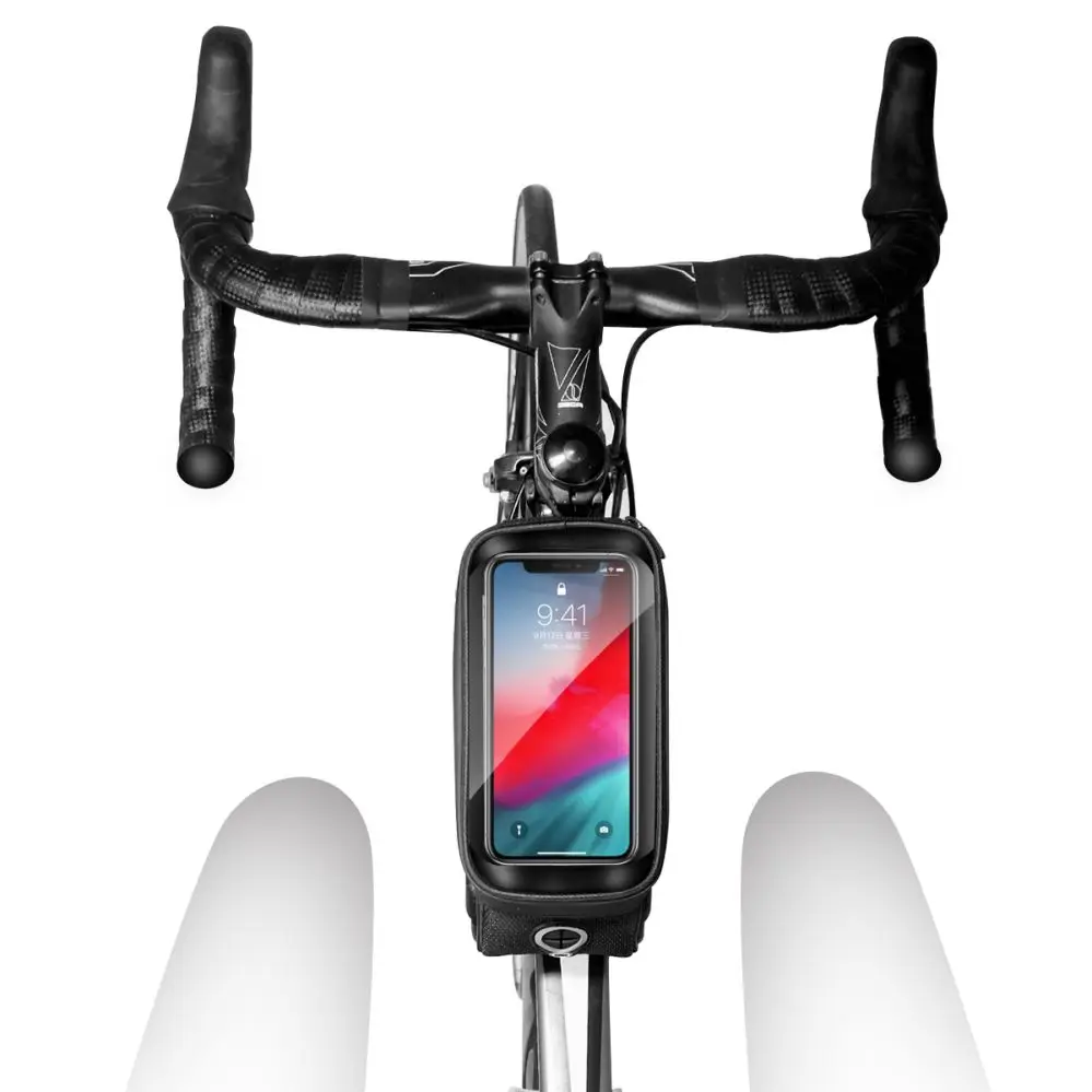 Superbsail Bicycle Bag Cycling Bike Phone Holder Touch Screen Top Tube Front MTB Waterproof bike frame bag bike Accessories factory