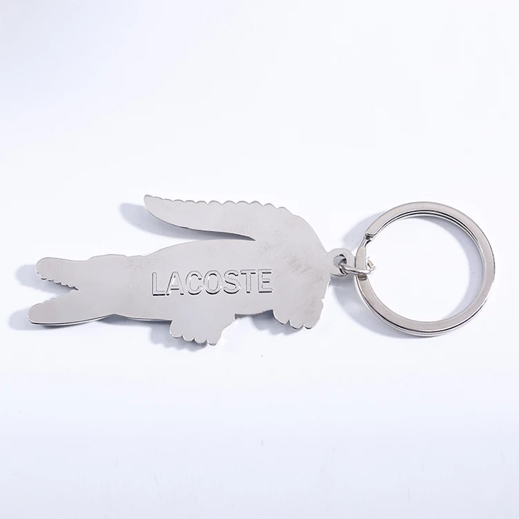 Custom Metal Printing Animal crocodile Shape Keychain