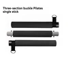 Black Single bar of three-section snap-on Pilates bar