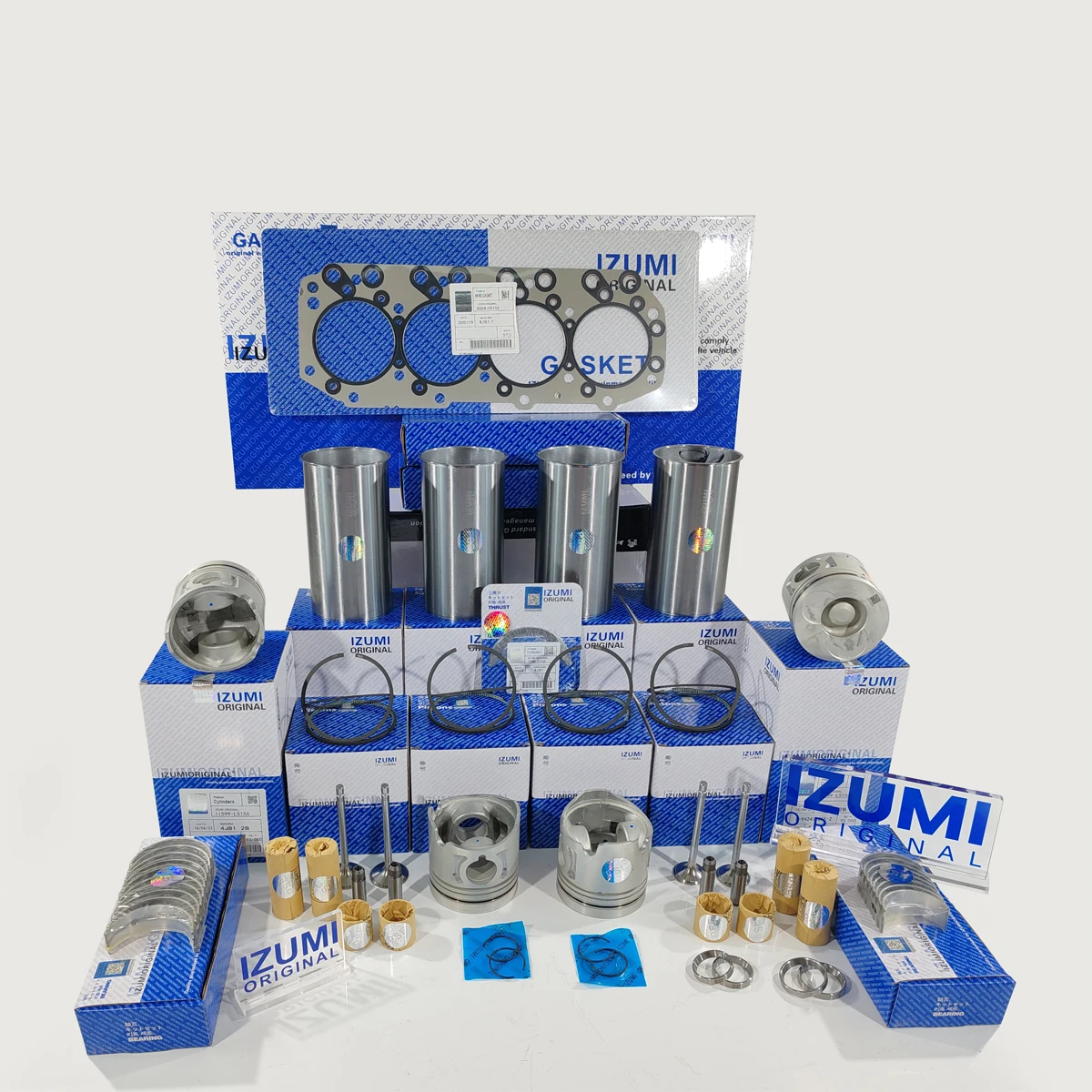 IZUMI ORIGINAL комплект за преглед на двигателя 4HG1 6660 Isuzu цилиндрични гилзи 4HG1T 4HE1T 4HF1 4HL1 части за машини и двигатели за ISUZU части
