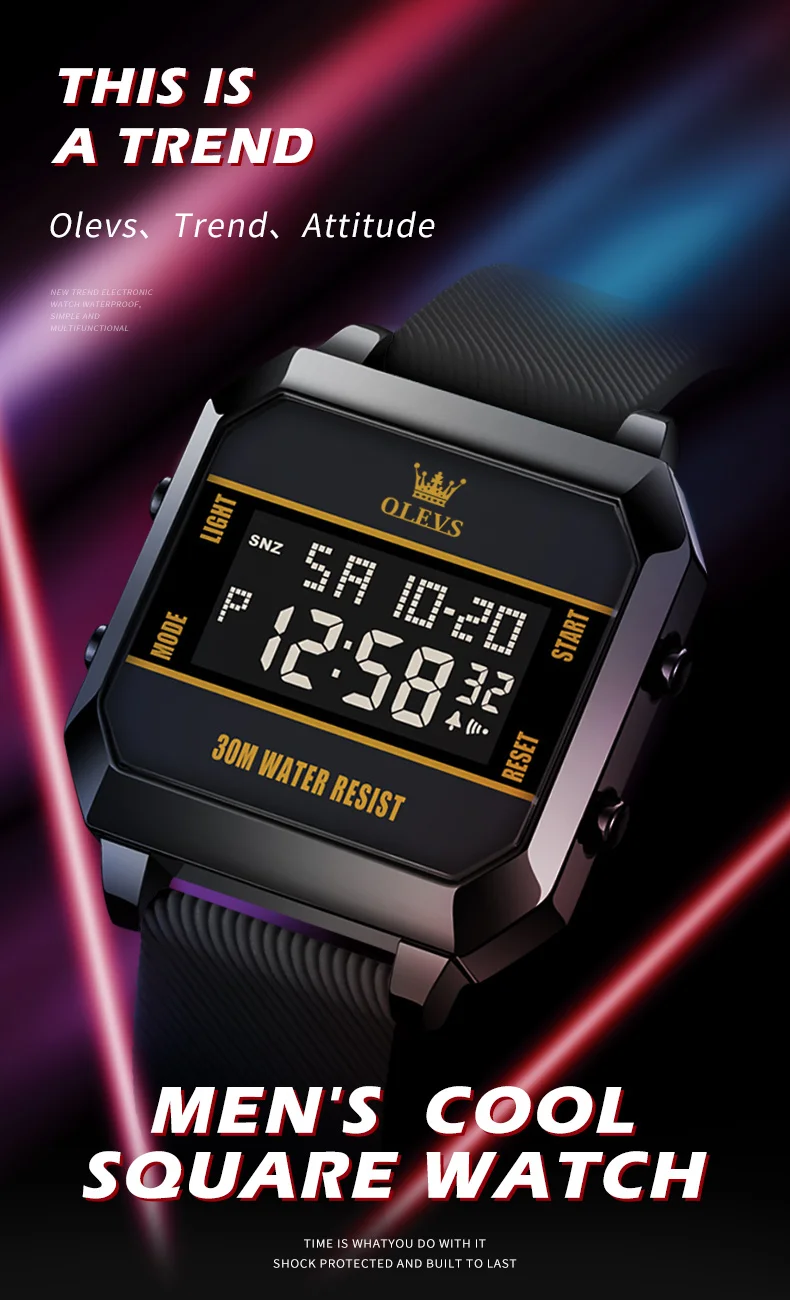 Digital watch classic | 2mrk Sale Online