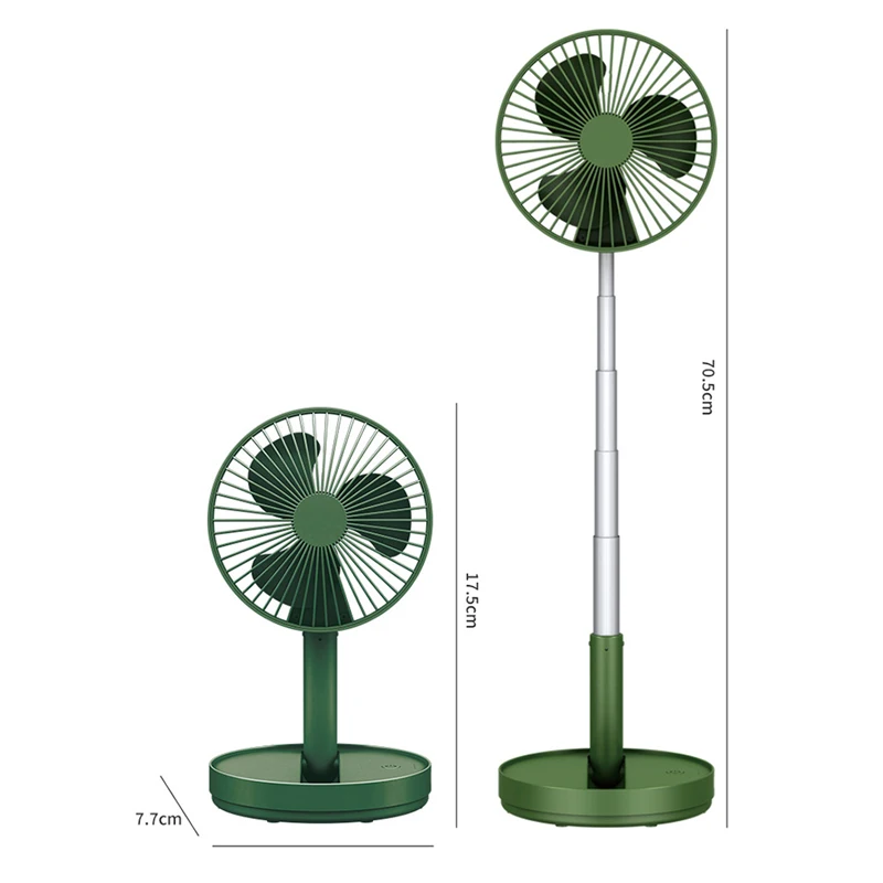 Adjustable Length Mini Usb Charging Cooling Stand Fan Portable Office Table Foldable Telescopic Fan/venty portable fan&AMZ=
