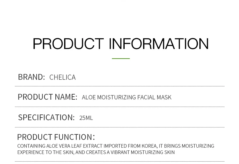 Wholesale Aloe Moisturizing Facial Mask Improve Dry And Rough Skin