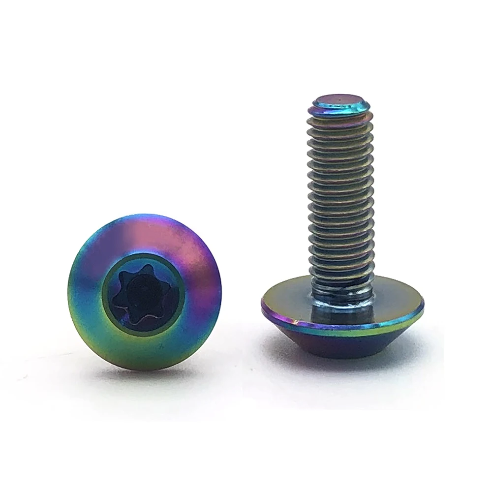 Tornillos de titanio M5X12mm y M5X15mm, tornillo de cabeza de paraguas para piezas de bicicleta y motocicleta