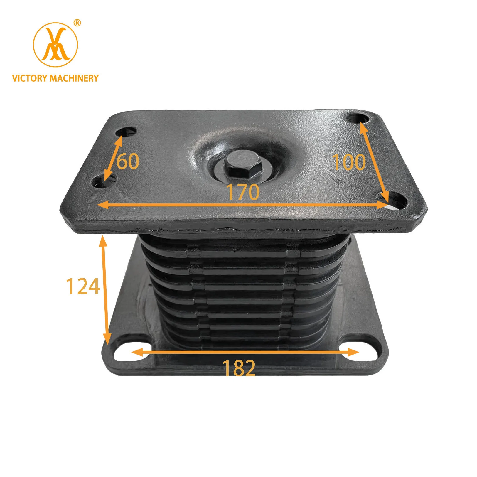 Leaf Hollow Spring Rubber Mounting for Mercedes Benz Actros 0003250596 0003250796