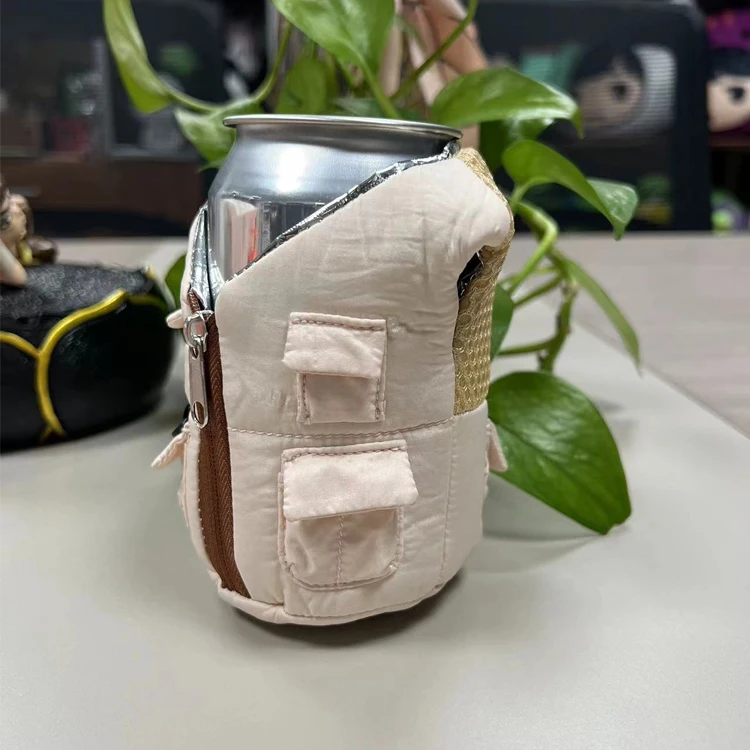 New Design Beer Can Drinks Cooler Jacket Vest Coat Custom Logo Cola Jacket Vest Insulation Coat