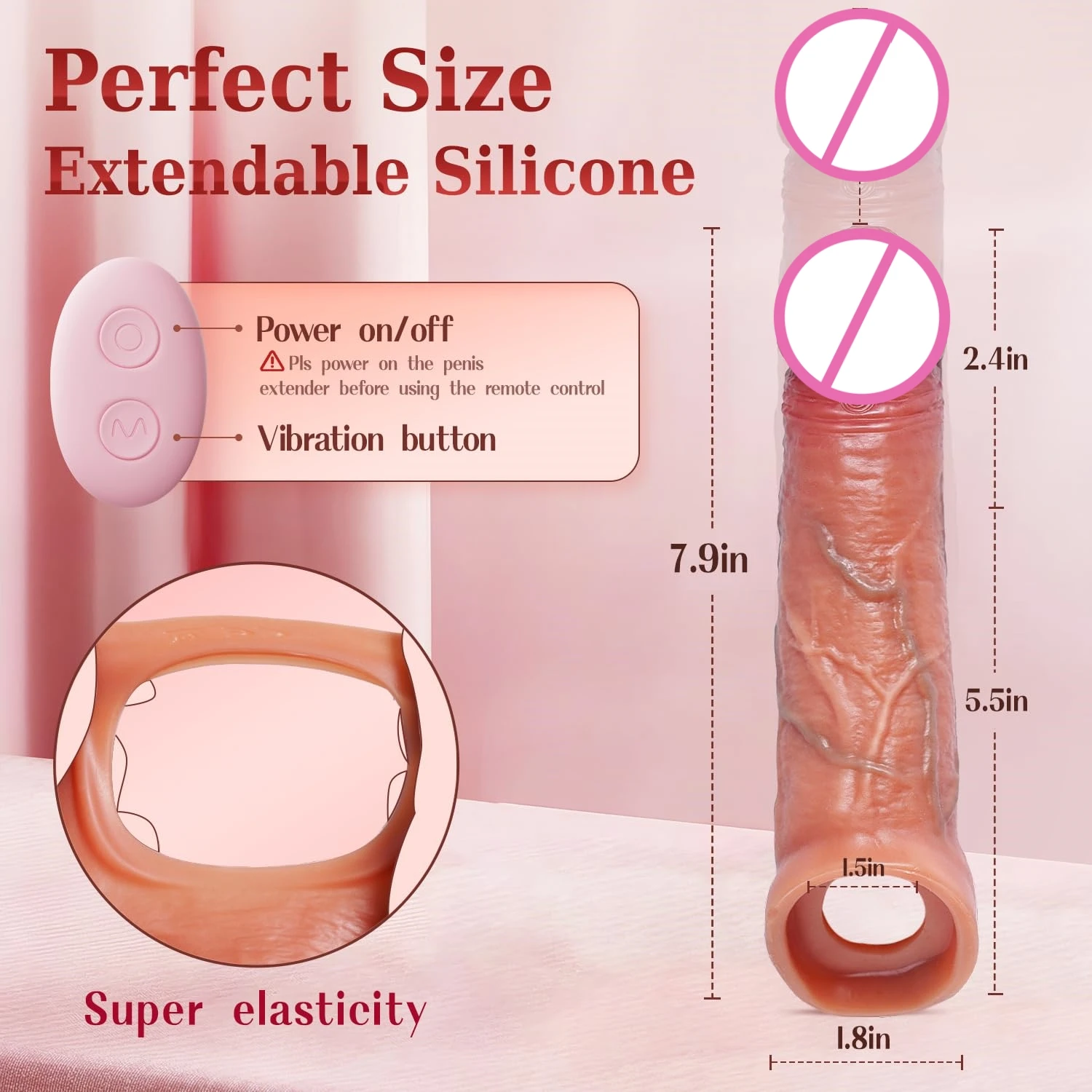 App Remote Control Penis Sleeve Cock Sleeve Vibrator 4IN1 Realistic Male Men Sex Toys Penis Extender Vibrating Cock Ring App Remote Control Penis Sleeve Cock Sleeve Vibrator 4IN1 Realistic Male Men Sex Toys Penis Extender Vibrating Cock Ring