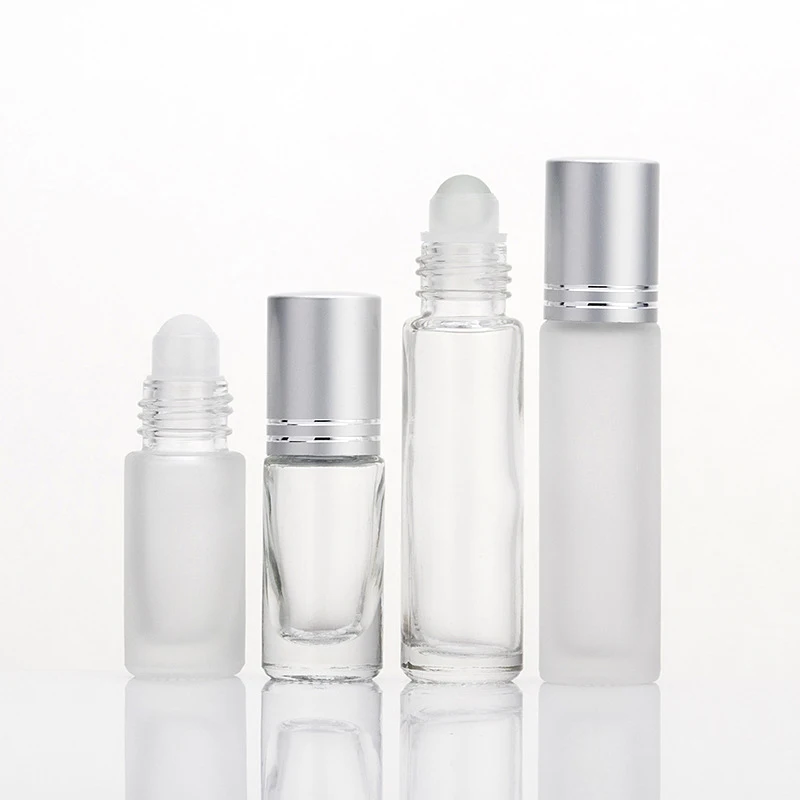 5ml 8ml 10ml 12ml 15ml 30ml Amber clear Gold Perfume Bottle Roll on Glass Bottle Essential Oil Roller Bottles