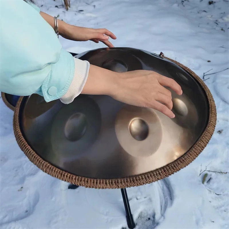 Factory New Style Healing Sound Asteman Handpan 10 Note Datura Mini Handpan Kurd Handpan