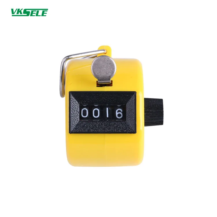 VKS-04 черный, красный, оранжевый, 8 цветов, ручной пластиковый счетчик