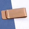 Rose gold mirror polished wallet clip