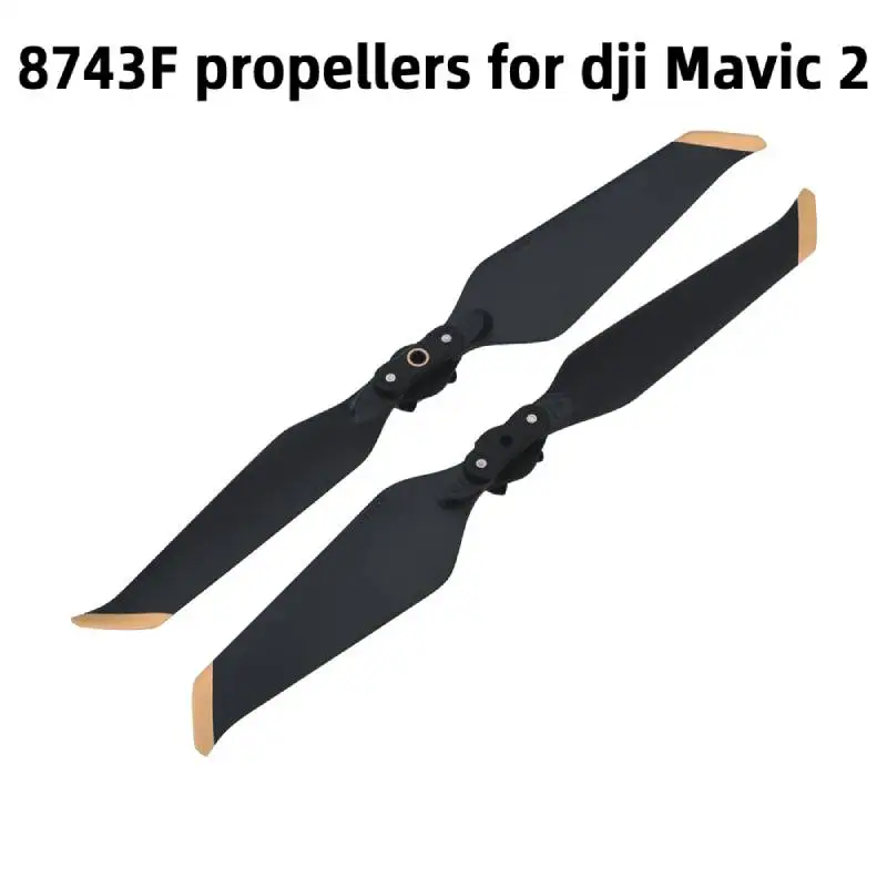 2 шт./пара золото/Серебристые 8743F низкий уровень шума винтов лезвие для MAVIC PRO/Air 2/PRO/зум Дрон аксессуары складной низкий уровень шума винтов