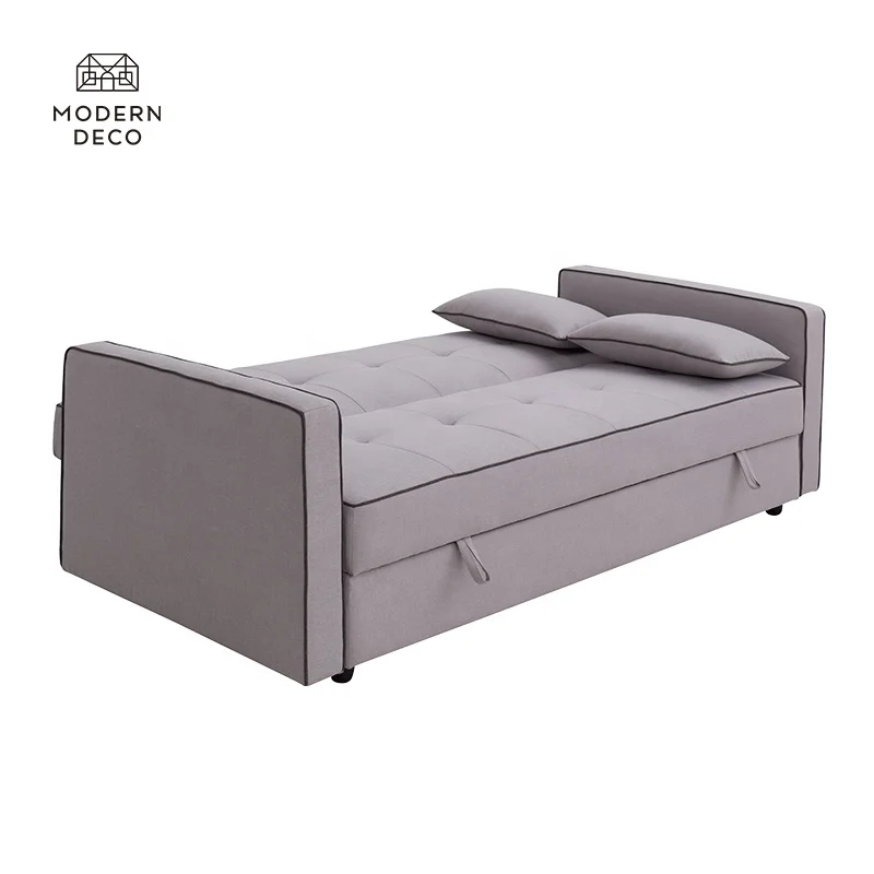 Mekanisme Sofa Tempat Tidur Modern Berbahan Tufted dengan Penyimpanan Futon Sofabed Sofa Cama yang Dapat Dilipat