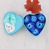 Manche bleu (6 fleurs centrales)