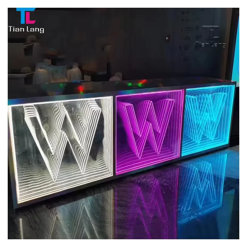 Custom Led 3d Infinity Mirror Neon Led Sign 3d Infinity Mirror Led Dance Floor Infinity Mirror Sign