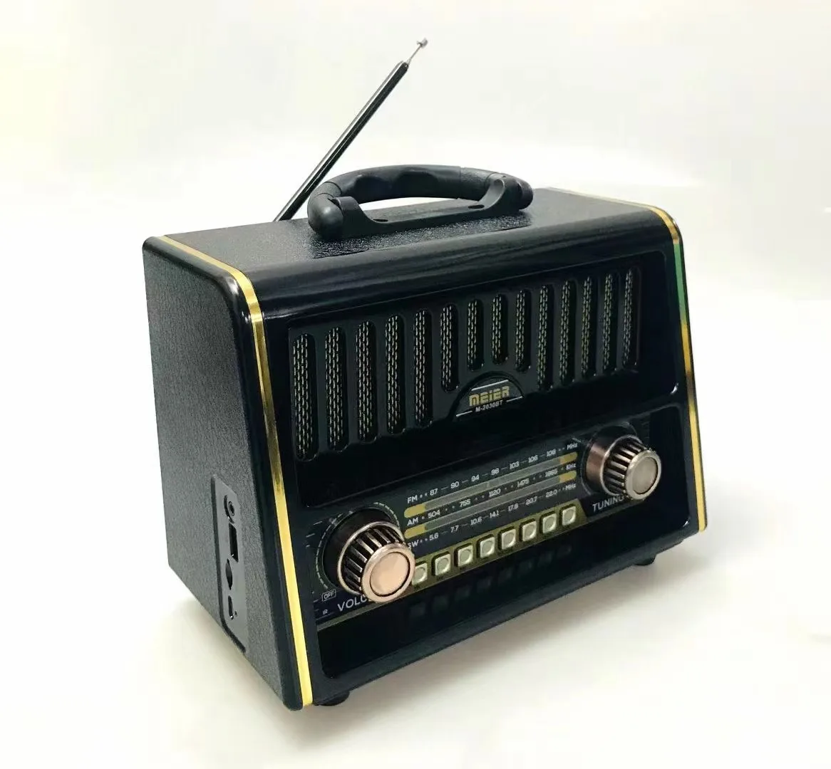 Radio AM FM SW radio portatile vecchio altoparlante classico