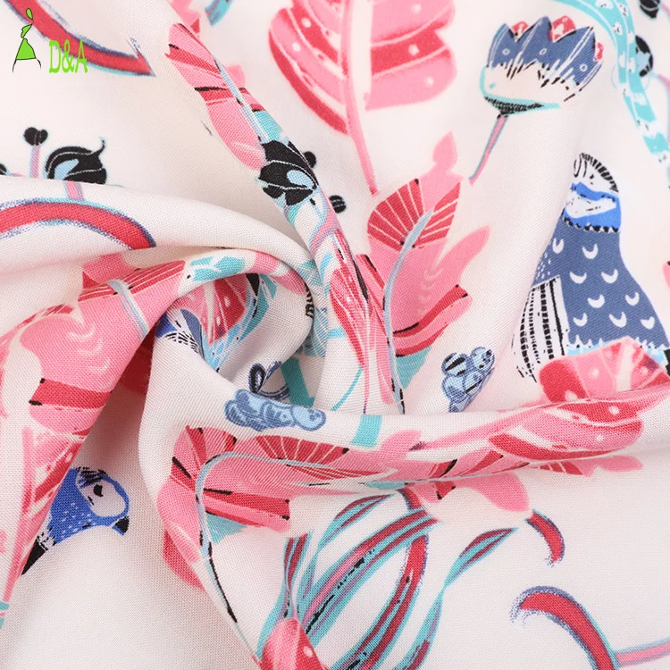 Нет минимального заказа новый дизайн красивый искусственный шелк тканый цифровой принт 100% жаккардовая ткань для женского