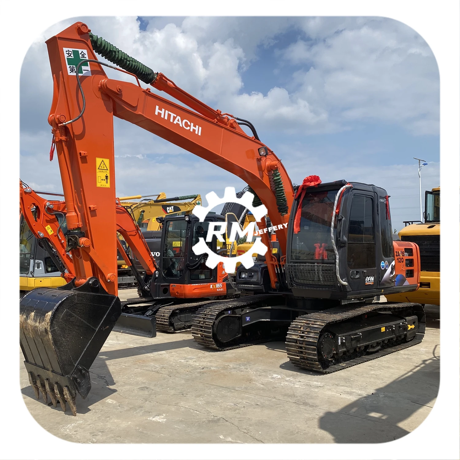 90%new Used 12ton Mini Crawler Excavator Zx120 in Stock,high