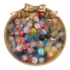 Exploded glass beads - mixed colors