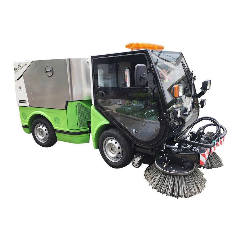 PTO Driven Tractor Vacuum Road Sweeper Truck Four Wheel Steering Road Sweeper Cleaning Machine Sweeper Brush Road
