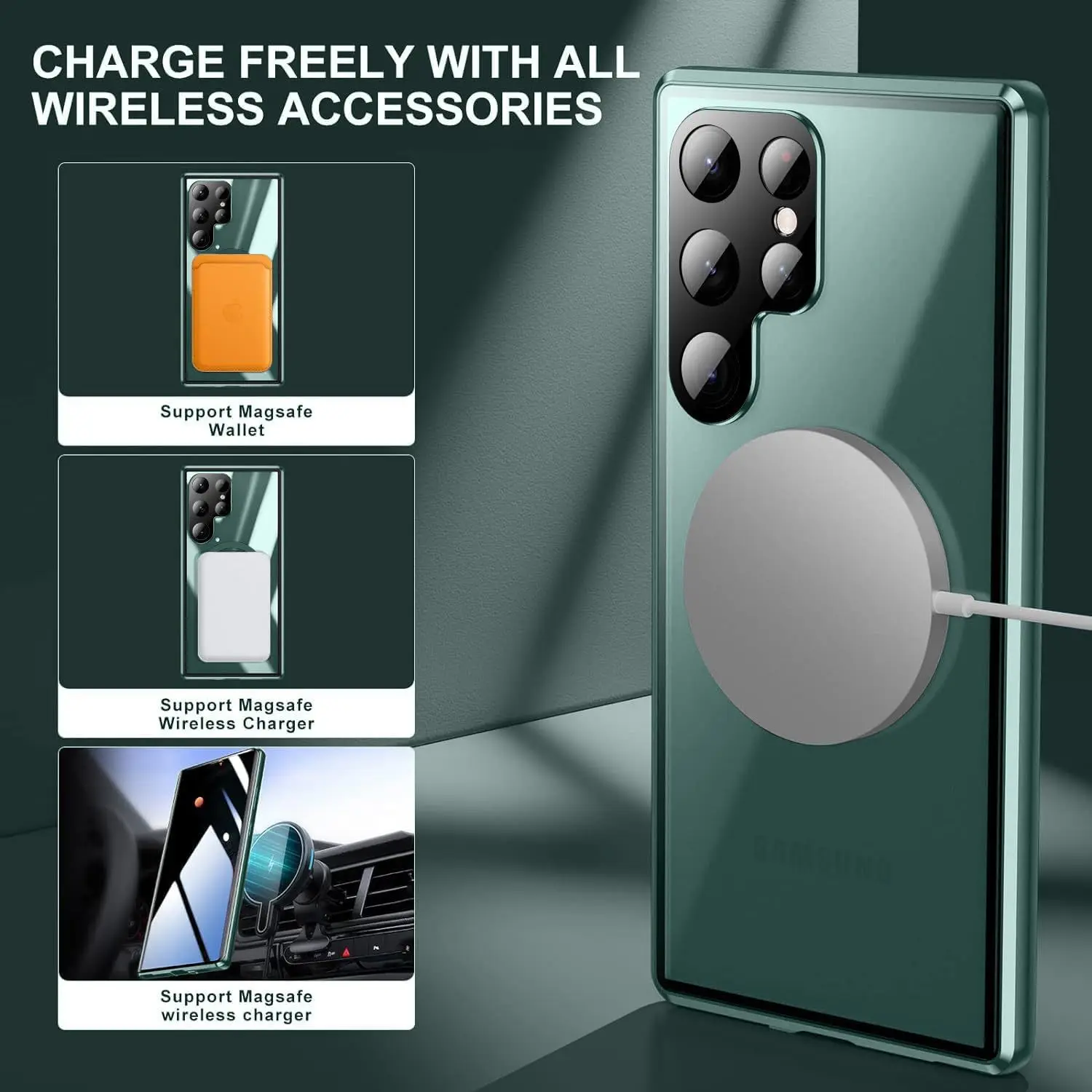 product magnetic dual glass phone case for samsung s25 s24fe s23 ultra laudtec-8