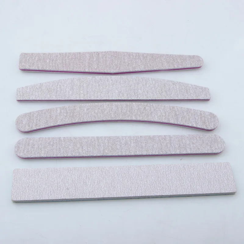 Wholesale Nail Files Custom Logo 100/180 150 240 1000 Grit Double Side Oem Zebra Cheapest Price