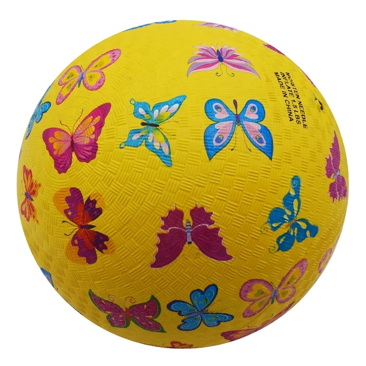 Custom Butterfly pattern childrens Toy Inflatable playground small sports balls for kids