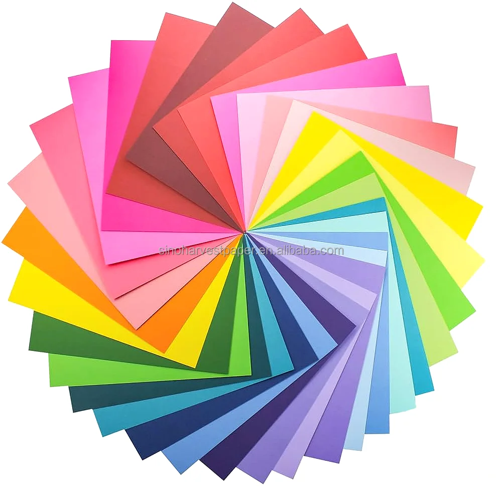 Production of High Quality A4 Colored Paper School Office Double-sided Can Be Used for Origami