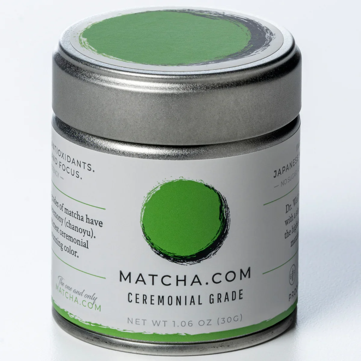 Wholesale Small Plain Silver white Color Food Grade Airtight 30g 40g Tea Matcha metal Tin packaging factory