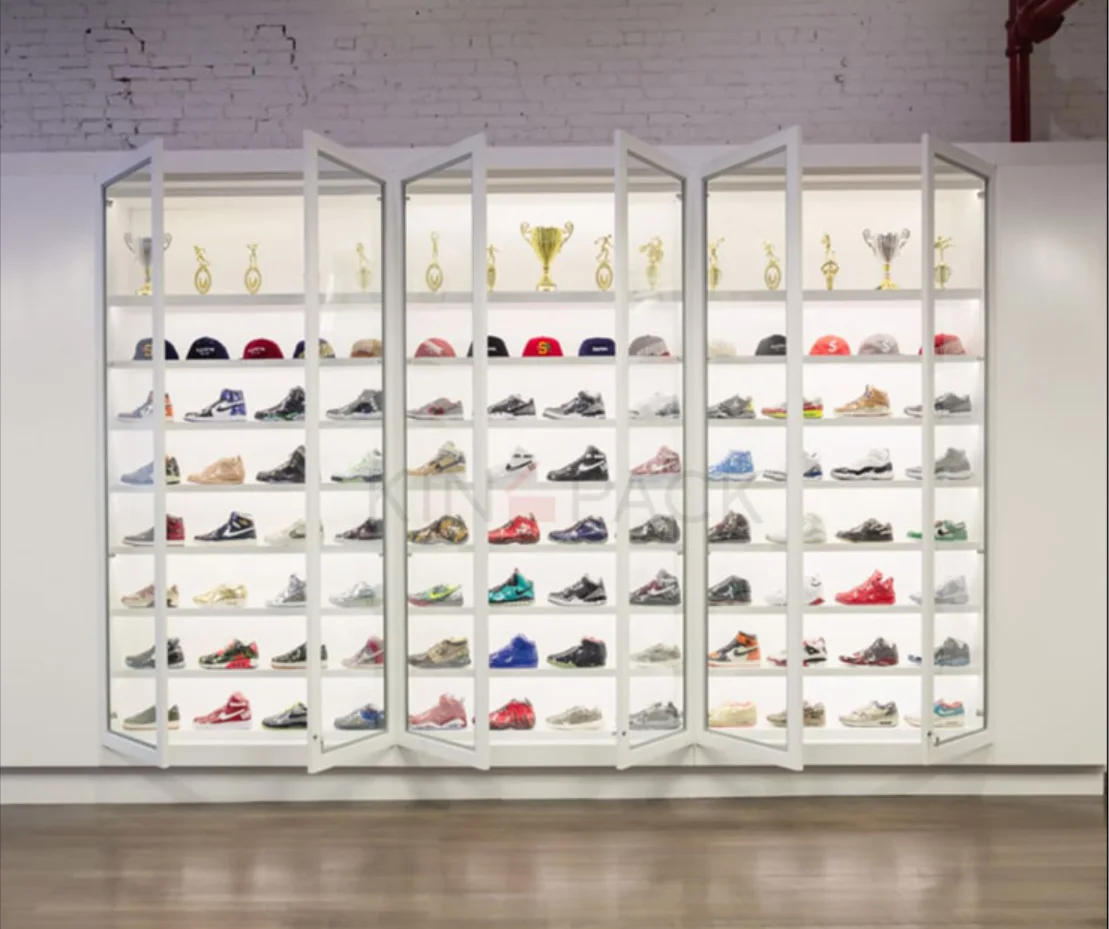 Commercial Shoe Display Furniture: Shoe Vitrine for Brand Shoe Stores
