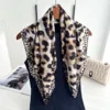 9 coffee ombre leopard print
