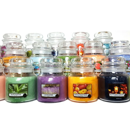 Wholesale Oem Yankee Style Home Decor Glass Jar Aromatherapy Candles In