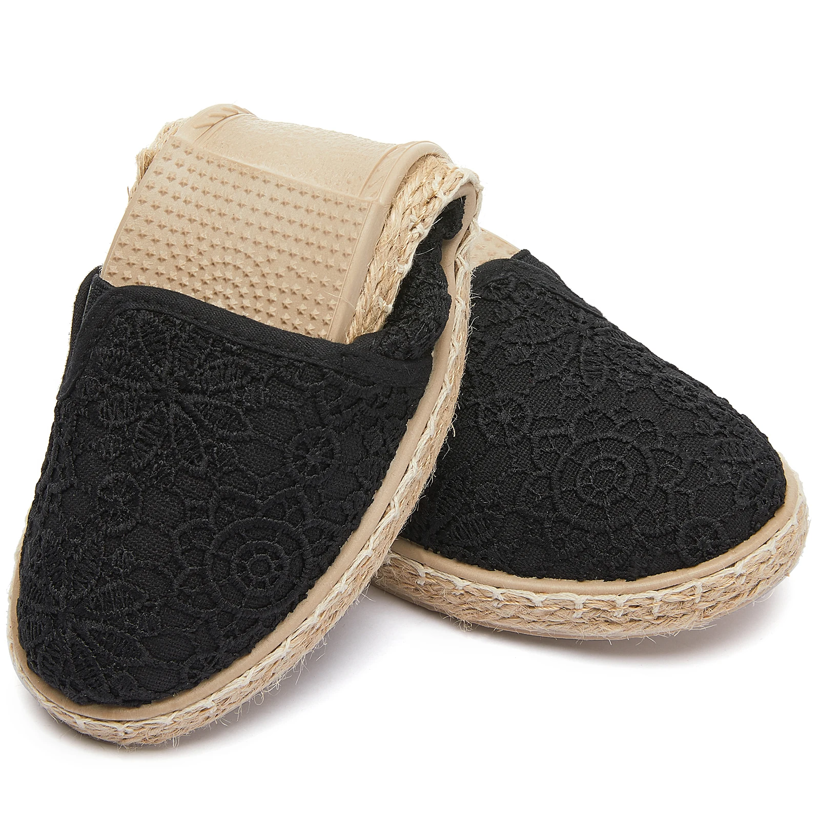 2024 Summer Wenzhou Factory Hand Made Loafers Fashion Espadrilles Shoes Women Flat Solid Color Casual Shoes Zapatos Mujeres