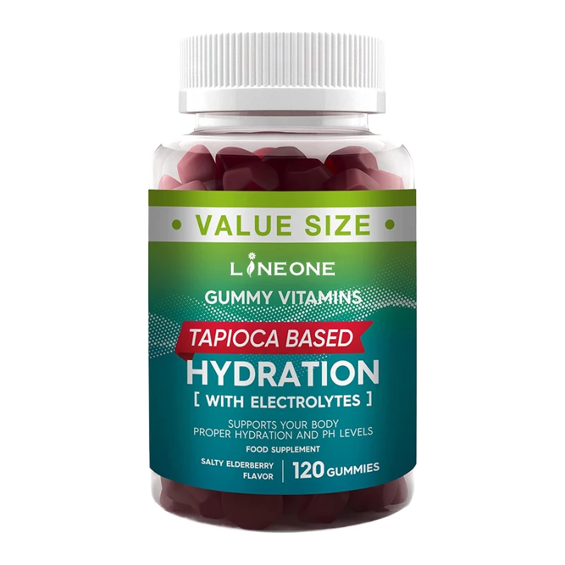 OEM Hydration Electrolyte Gummies Natural Berry Flavor Electrolyte Health Support Vegan Gluten Free Non GMO Pectin Gummies