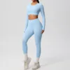 7104 long sleeve 7100 trousers suit-sky blue