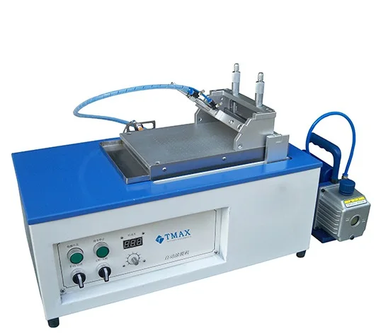 Compact portable powder coating machine with vacuum Chuck, adjustable film applicator