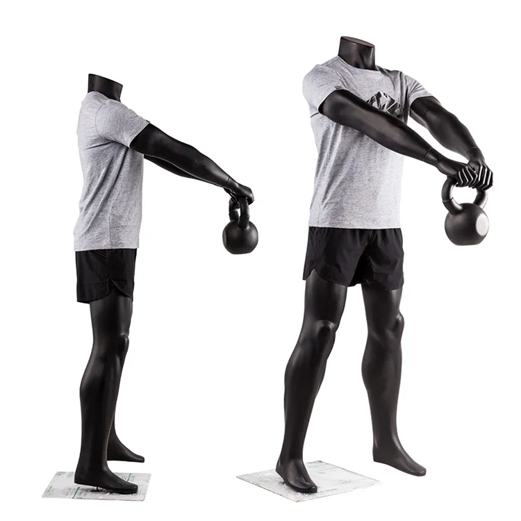 Clothes Display Used Plus Size Muscle Male Sport Black Mannequin