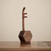Posavasos de madera de nogal con un toque de tiempo (forma Erhu)