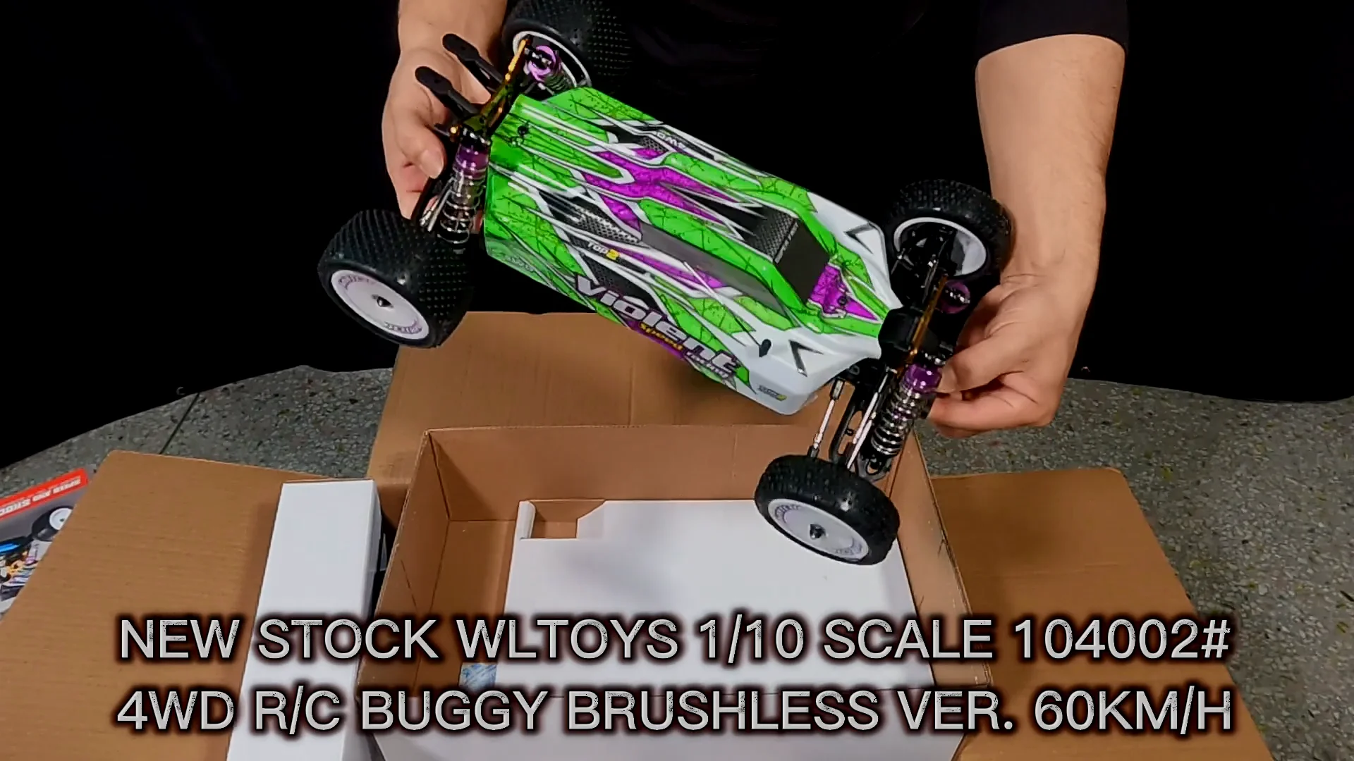 Xk Wltoys 104002 1/10 Alloy Metal Chassis 4X4 Brushless RC Buggy