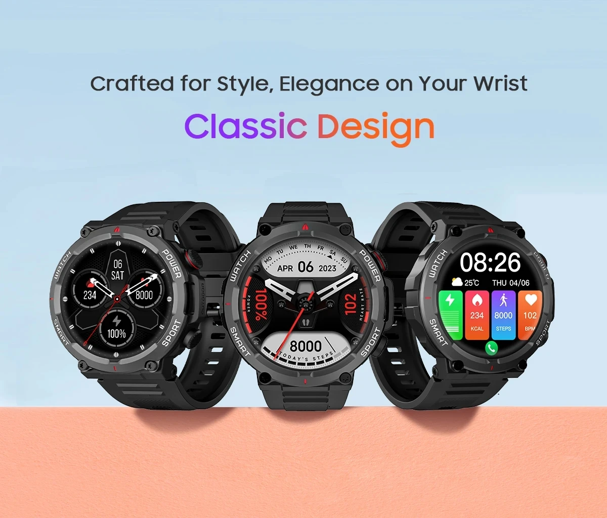 Blackview New Smart Watch W50 Waterproof Smart Watch New Version Men ...