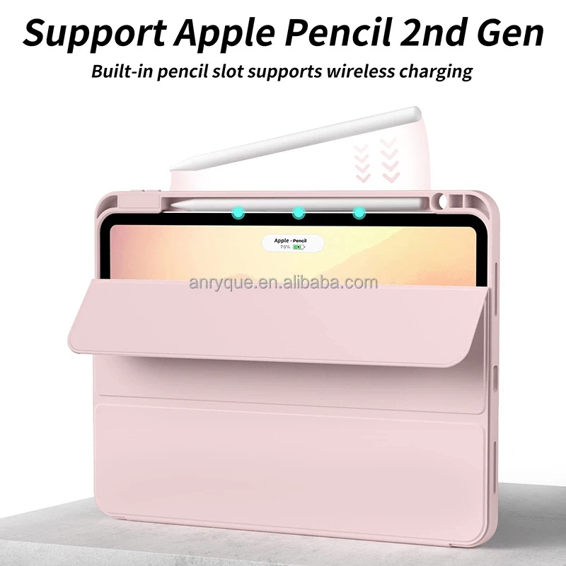 Ipad Case with Apple Pencil Holder Slim Durable Cover