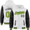 White  Black - Neon Green
