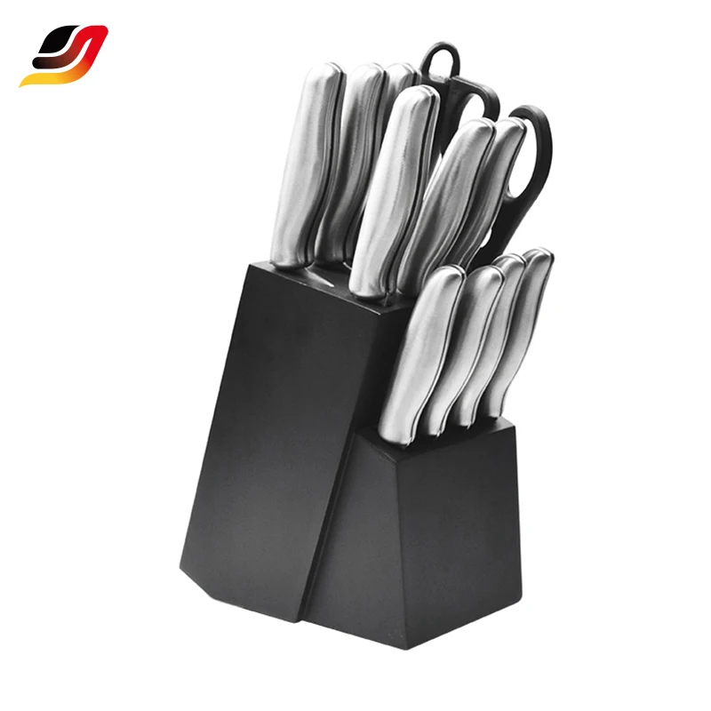 HOT SALE 13 PCS KITCHEN KNIFE WITH WOODEN BLOCK KITCHEN KNIFE SET