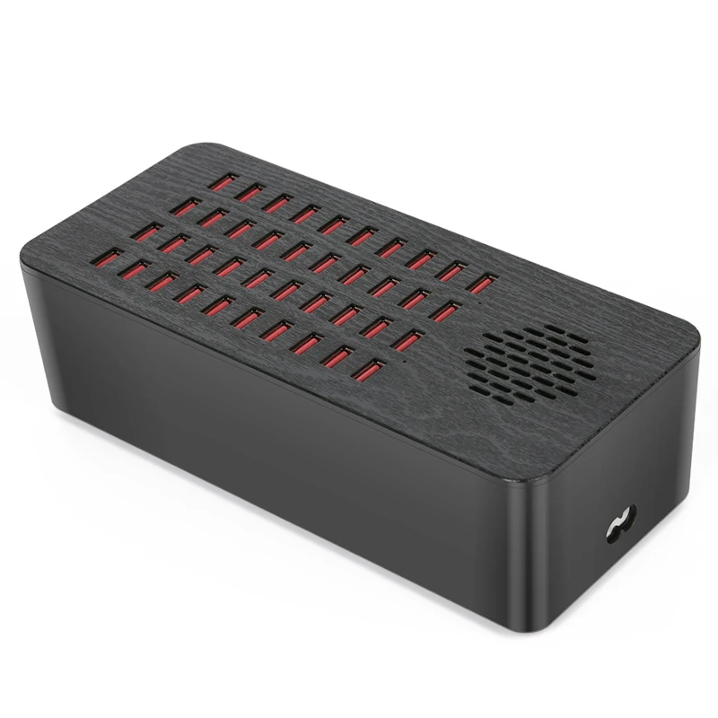 40 Ports Desktop USB Power Hub Charging Tower for Multiple Devices USB Charging Station 200W for Classroom School Shop Hotel