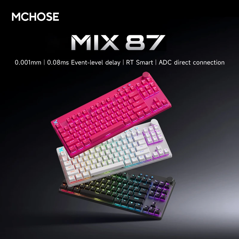Mchose Mix87 RGB 8000hz Gaming Wired Mechanical Magnetic Switch