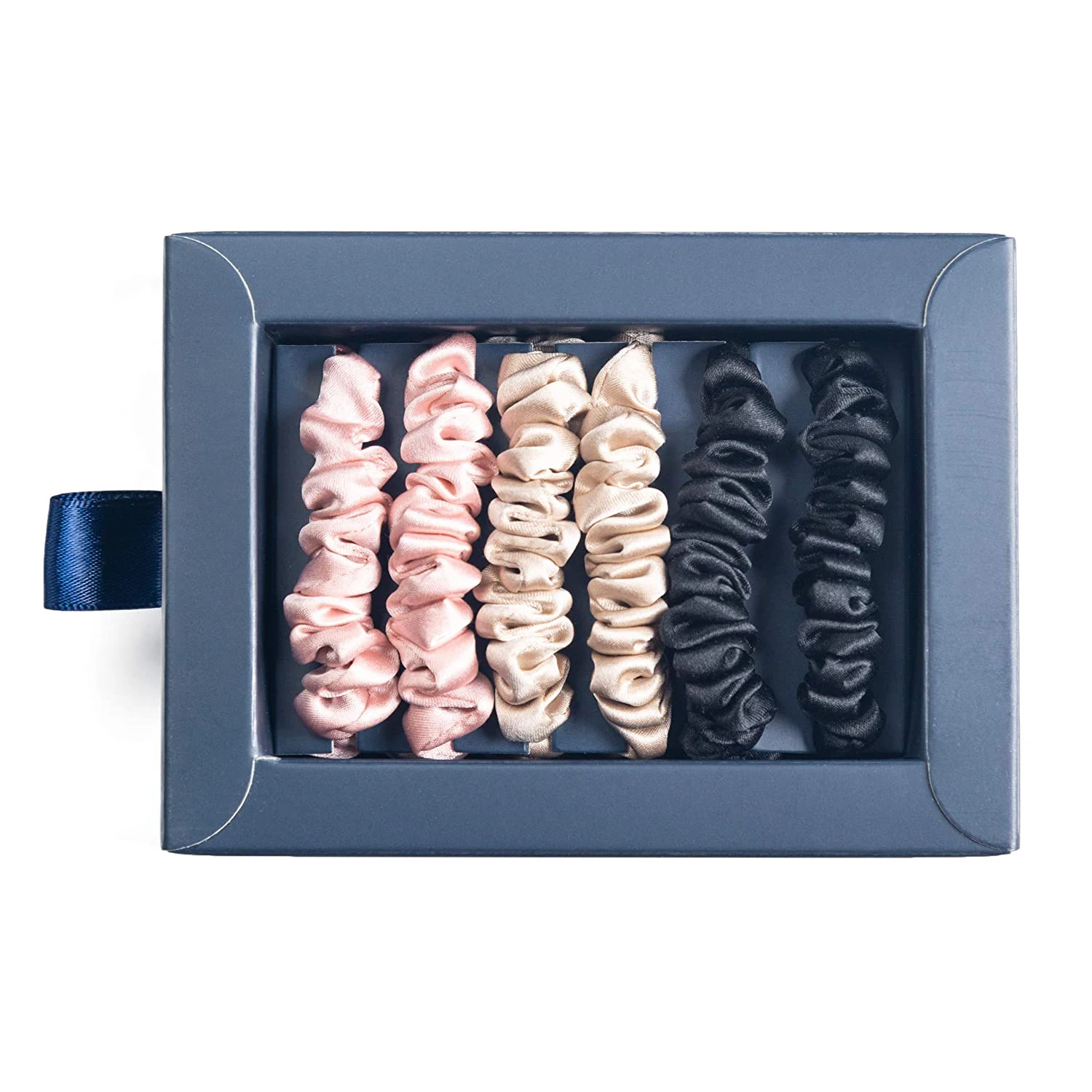 Небольшой Размер 1 см резинка для волос 16 мм 19 22 натуральный 100% шелк узкие эластичные резинки Pure6A Charmeuse